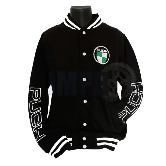 Vest Puch Zwart Classic / Drukknopen