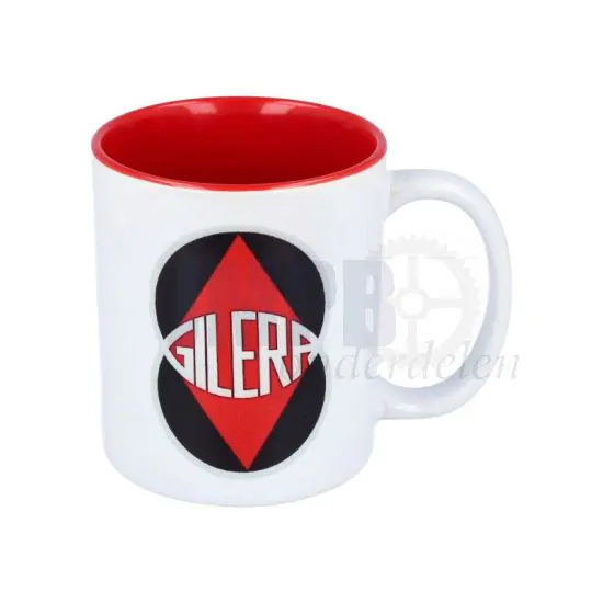 Koffiemok - Gilera Rood/Wit