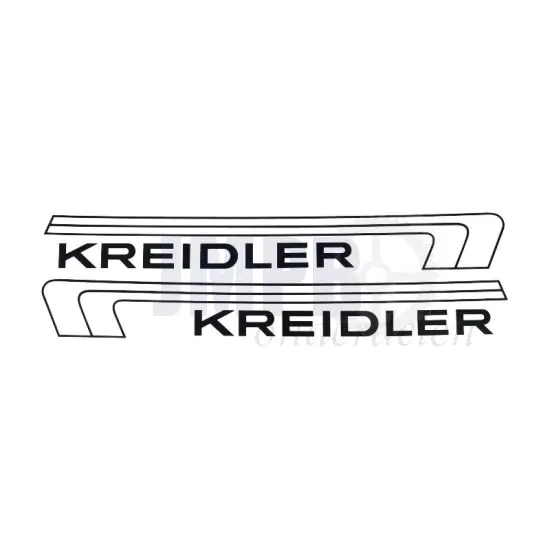 Tankstickers Kreidler Florett Zwart/Wit