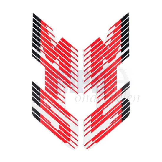 Stickerset Tank Honda MT5 88/89 Rood/Wit