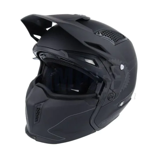 Helm Steetfighter Mat Zwart Large