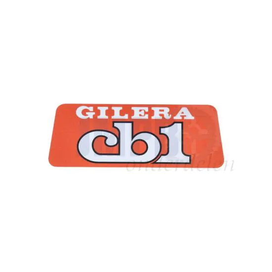 Sticker Logo Gilera CB1 Oranje/Wit