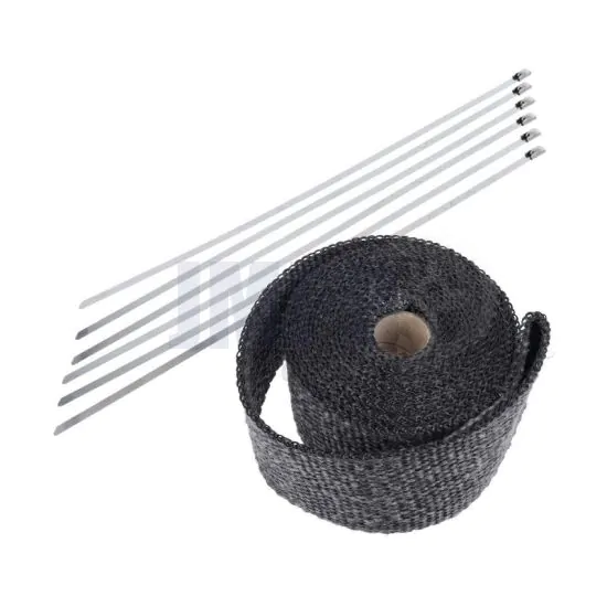 Uitlaat Hitteband Zwart 50MM / 5 Meter