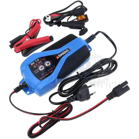 Acculader Shido DC 1.0 12 Volt 1A Lithium / Loodzuur