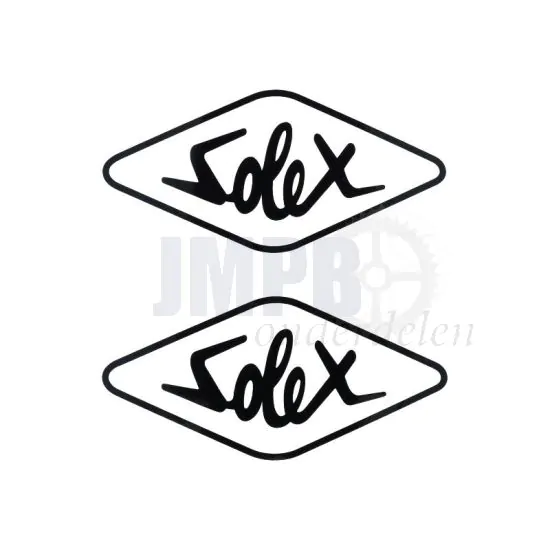 Stickerset Solex Zwart 70X33MM