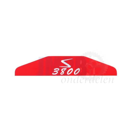 Sticker Solex S3800 luchtfilter Rood/Wit NT