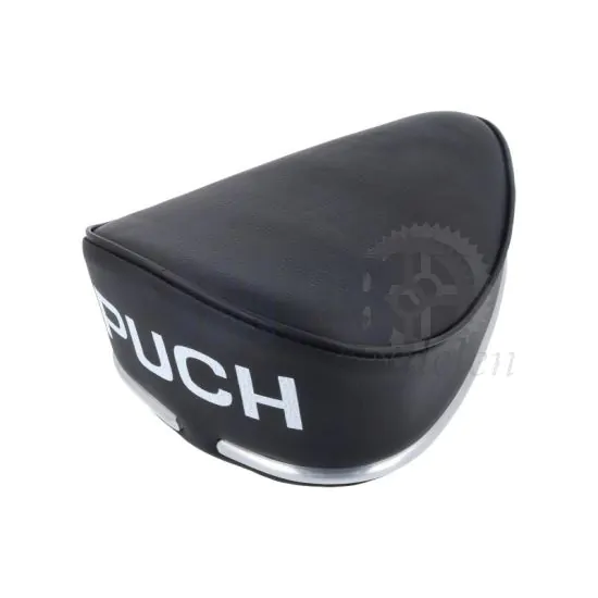 Zadel Oldtimer Zwart Puch met Opdruk