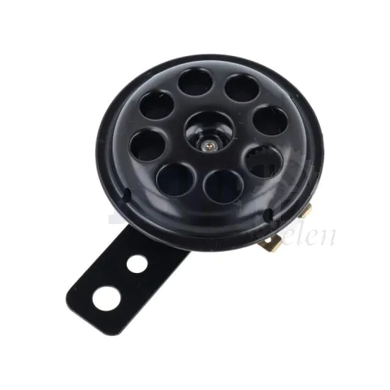 Claxon 6 Volt Gelijkstroom Model Gaten Zwart