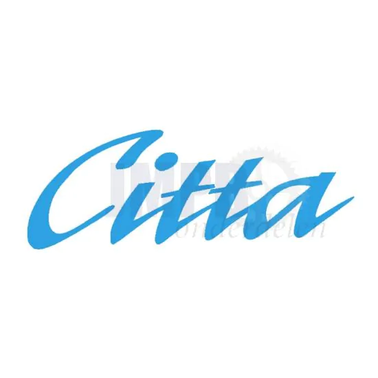 Sticker Citta Licht Blauw 10CM