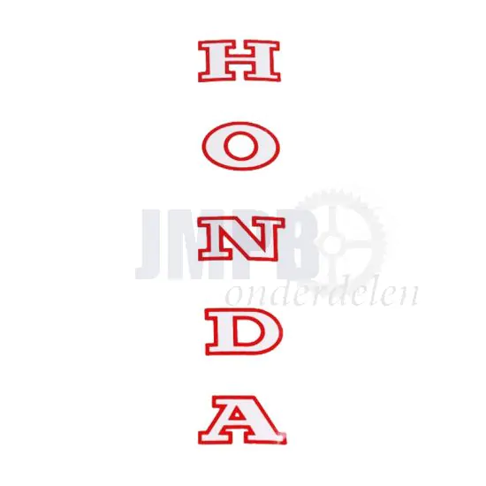 Sticker Voorvork Honda Rood/Wit