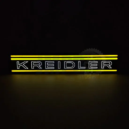 Lamp Kreidler Strepen LED Geel