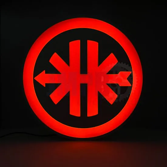 Lamp Kreidler Logo LED Rood