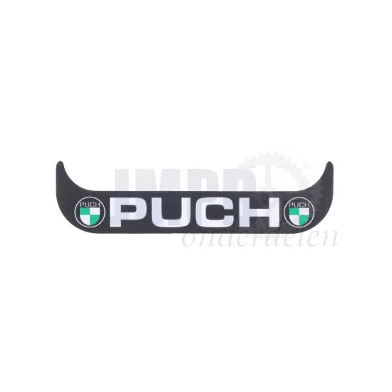 Sticker Plaathouder Smal Puch Logo Zwart