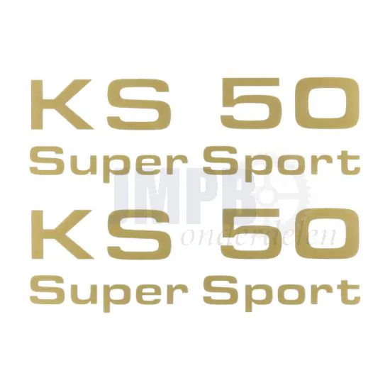 Stickerset Zundapp KS50 Super Sport Goud
