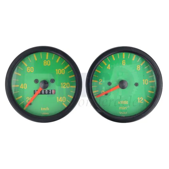 KM Klok + Toerenteller set VDO Replica Zundapp