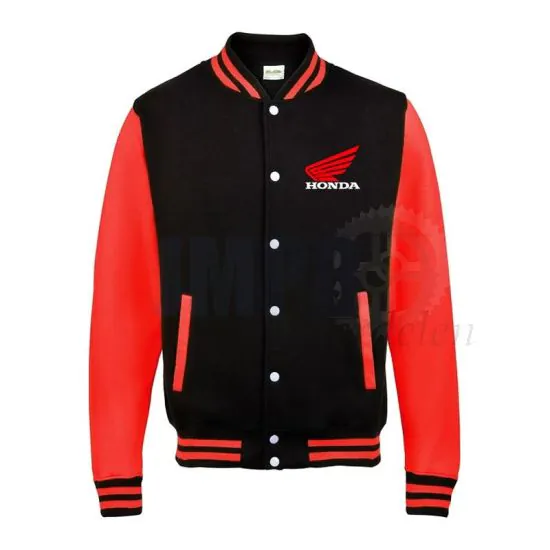 Baseball Jacket Honda Zwart/Rood