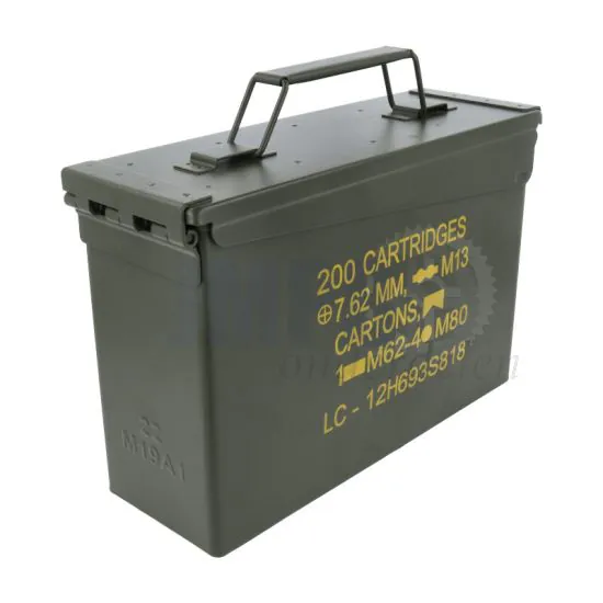 Ammo Box .30 Cal Metaal met Opdruk