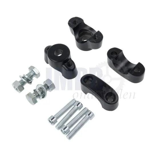 Stuurklemset Compleet Tomos A3/A35 Zwart