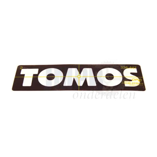 Sticker Tomos Wit/Zwart Origineel