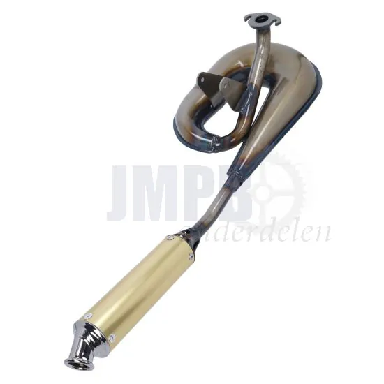 Uitlaat Peugeot 103 Tecno Circuit Goud/Blank