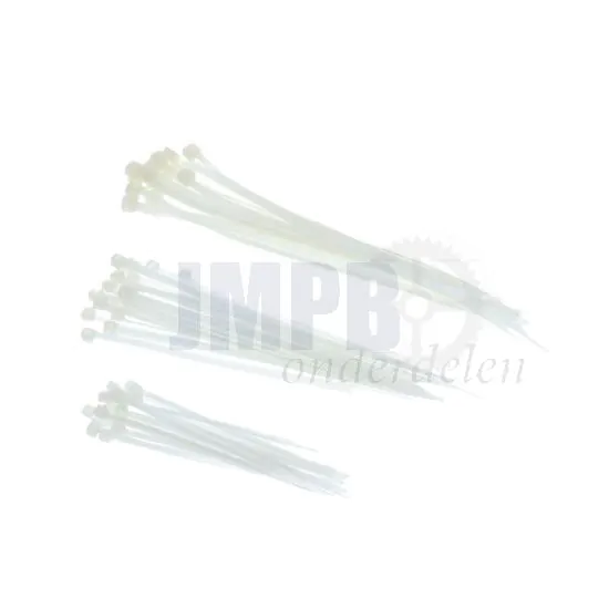 Assortimentset Kabelbinders Wit - 60 Delig 