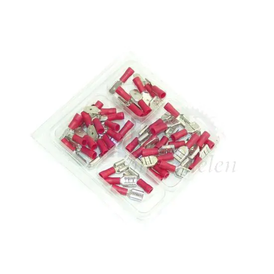 Assortimentset Kabelschoenen Rood - 50 Delig