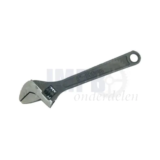 Verstelbare moersleutel 8 Inch Zwart 200MM