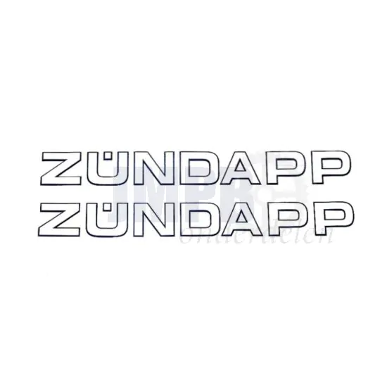 Stickerset Zundapp Tank 2 Stuks