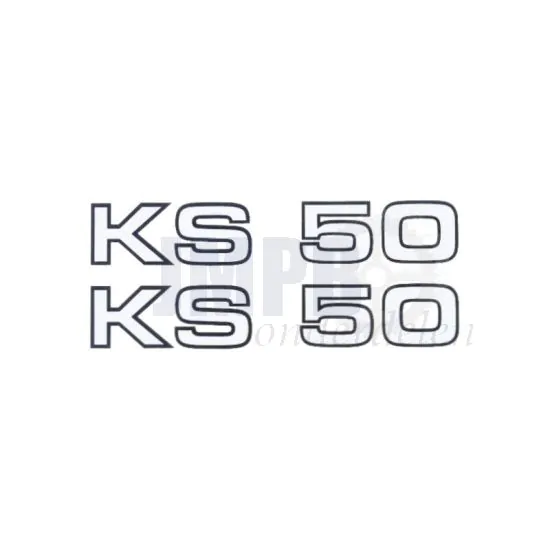Stickerset Zundapp KS50 - 2-delig