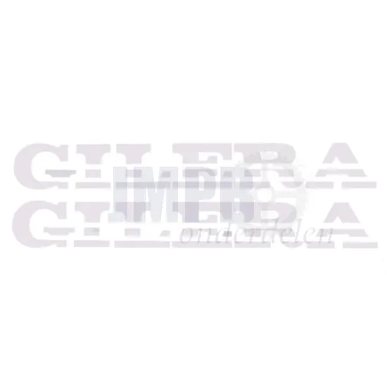 Stickerset Gilera Turbo Snijtekst Wit