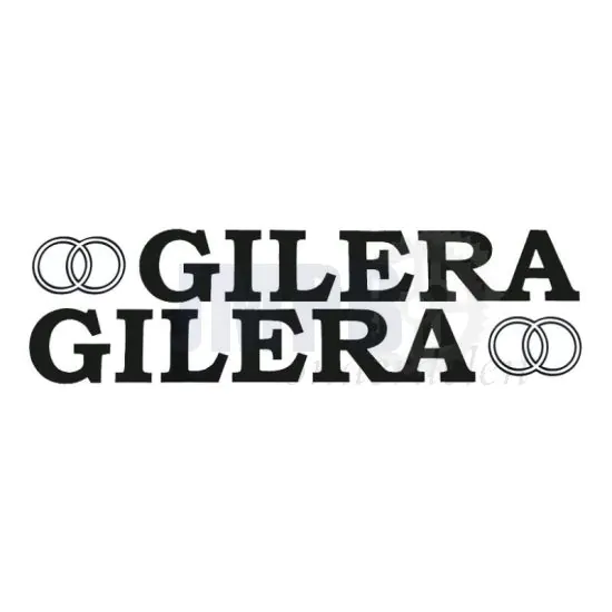 Stickerset Gilera + Logo Groot Zwart