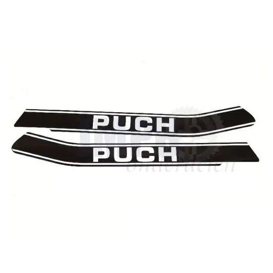 Tankstickerset Zwart/Wit Puch Monza