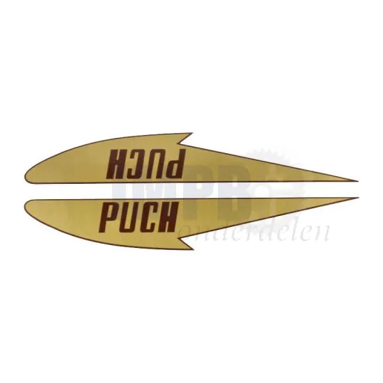 Tanktransferset Puch Goud/Bruin