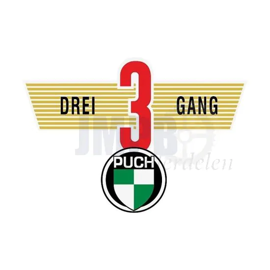 Transfer Achterspatbord Puch VS50D Drei Gang