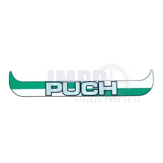 Sticker Plaathouder Breed Puch Zilver
