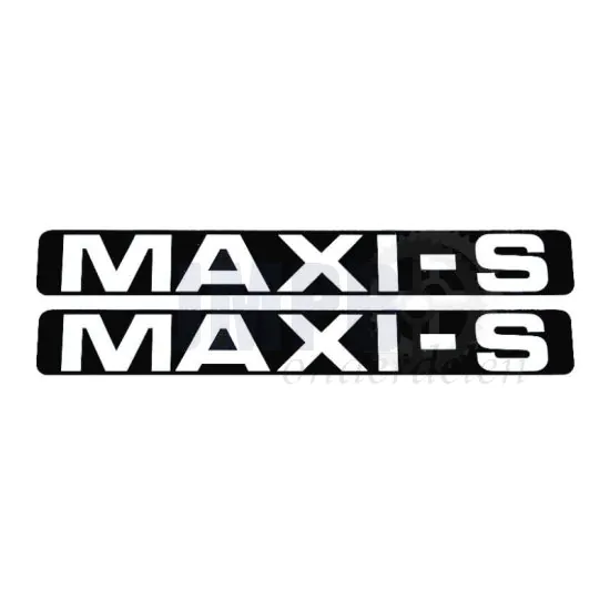 Stickerset Maxi-S Zwart/Wit 172X23MM