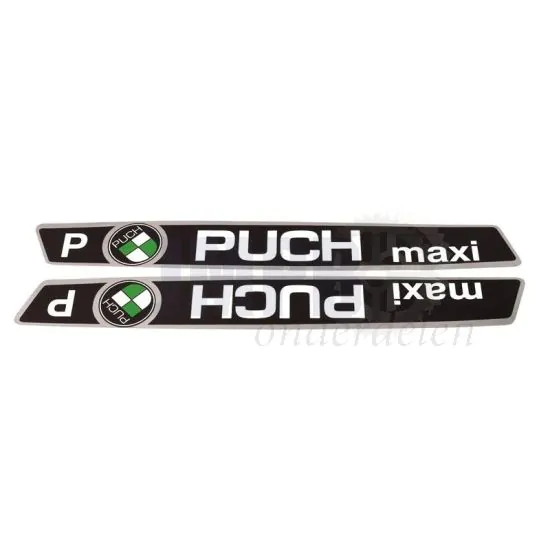 Tanktransferset Puch Maxi P Zwart/Chroom