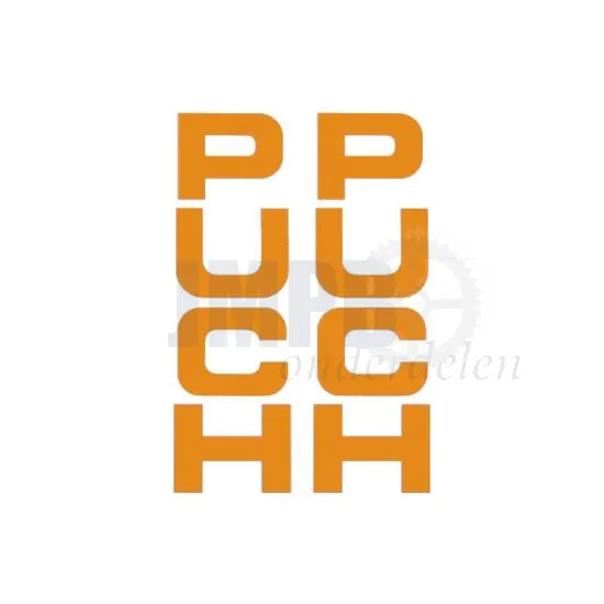 Stickerset Voorvork Puch Oranje