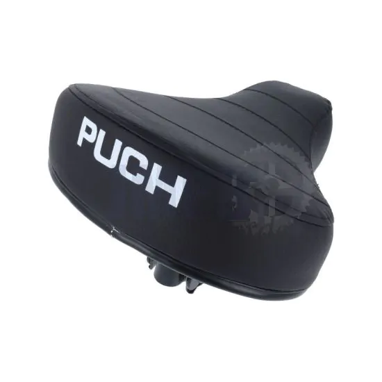 Zadel Puch Maxi laag zwart met opdruk