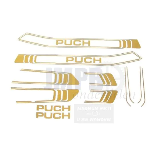 Stickerset Puch Magnum MKII Goud