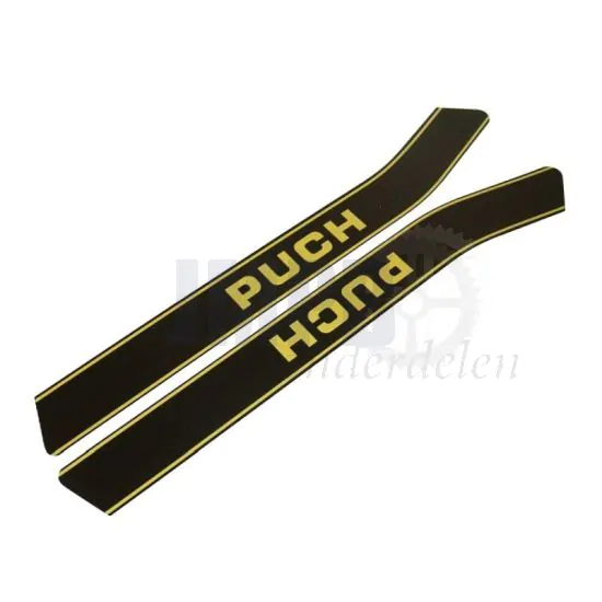 Tankstickerset Zwart/Goud Puch Monza