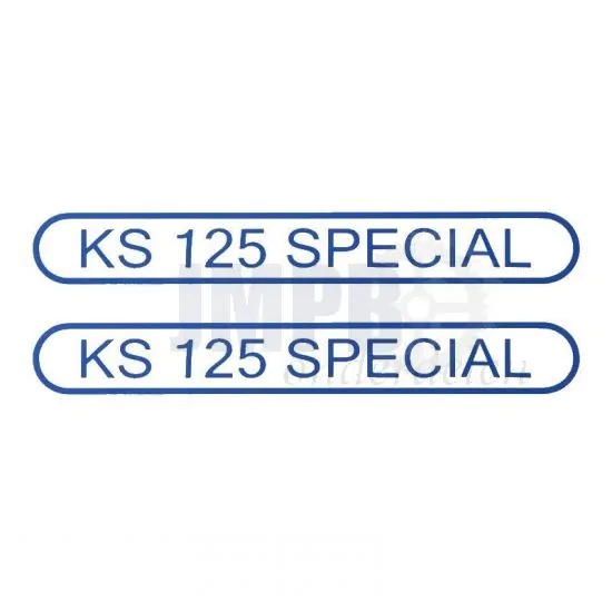 Stickerset Tank Zundapp KS125 Special Blauw