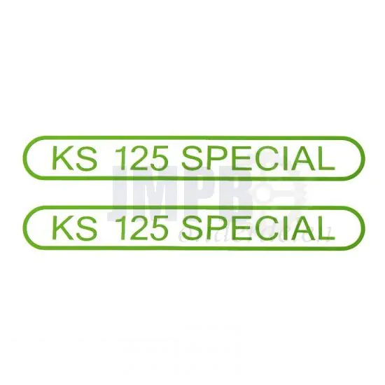 Stickerset Tank Zundapp KS125 Special Groen