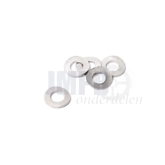 Gegolfde Veerring M6 RVS Din 137B