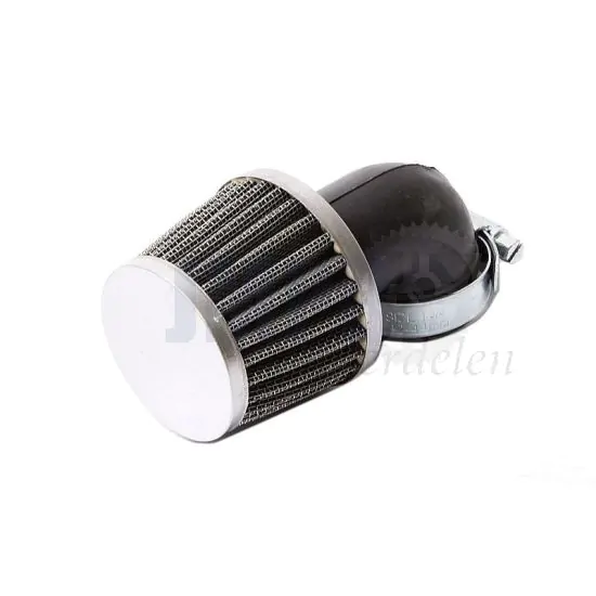Powerfilter Haaks Chroom 28MM
