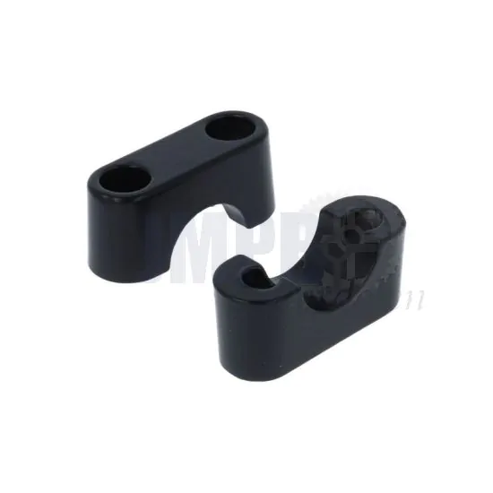 Stuurklemset Zwart Aluminium Tomos A35 v.a 2009