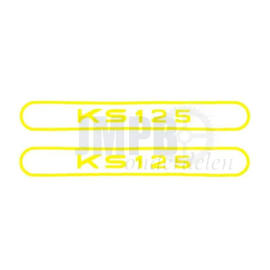 Stickerset Tank Zundapp KS125 Geel