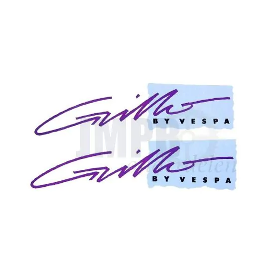 Stickerset Vespa Grillo 2-Delig