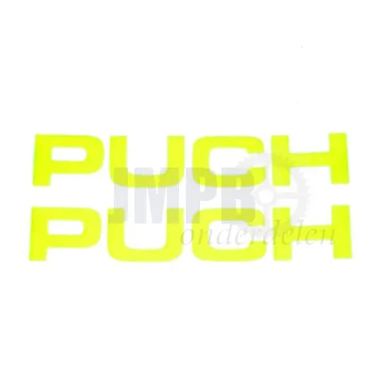 Stickerset Puch Geel