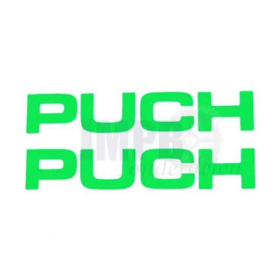 Stickerset Puch Groen